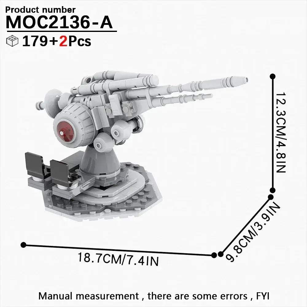 Space Wars Prop Cannon Building Blocks Set DIY Dioramas - ToylandEU