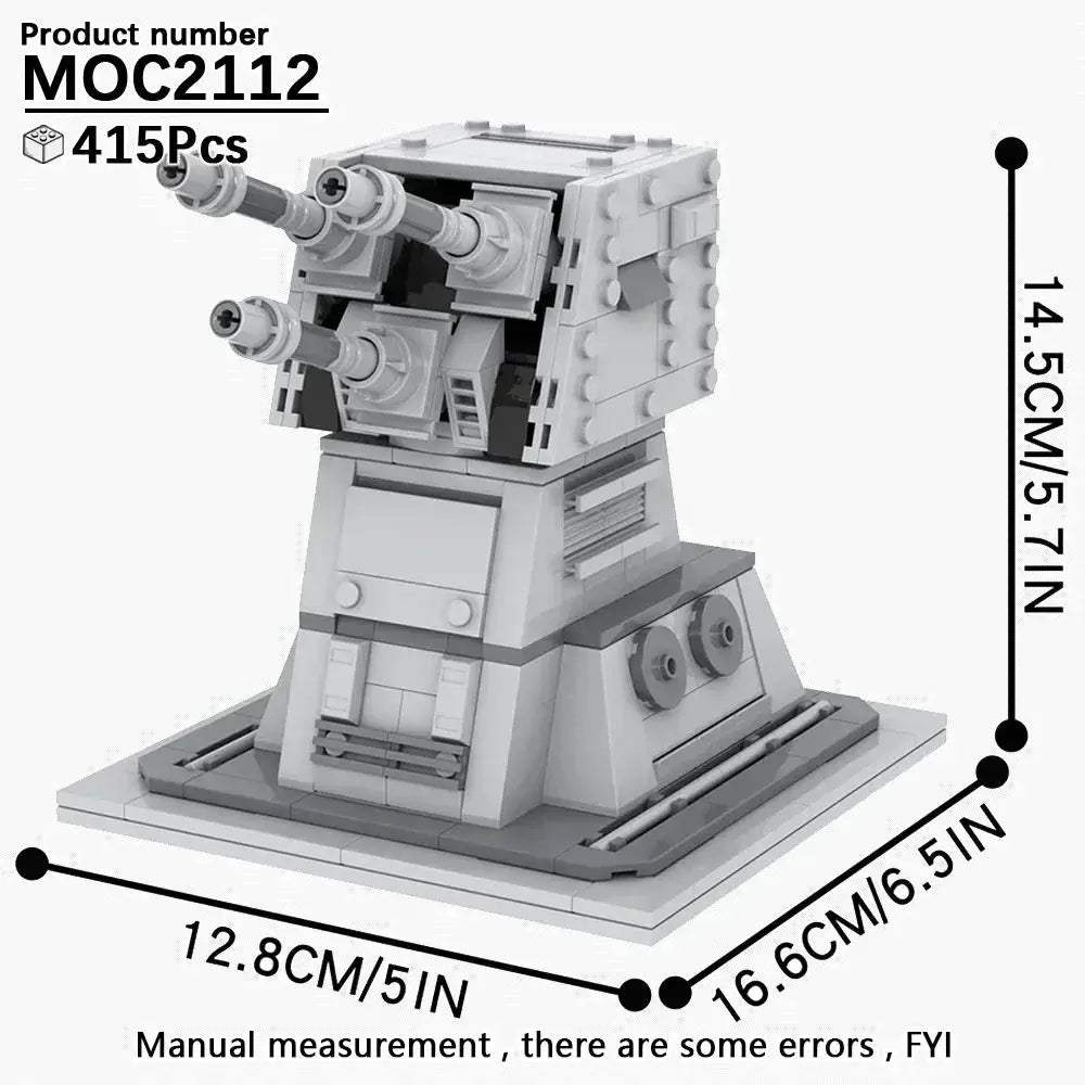 Space Wars Prop Cannon Building Blocks Set DIY Dioramas - ToylandEU