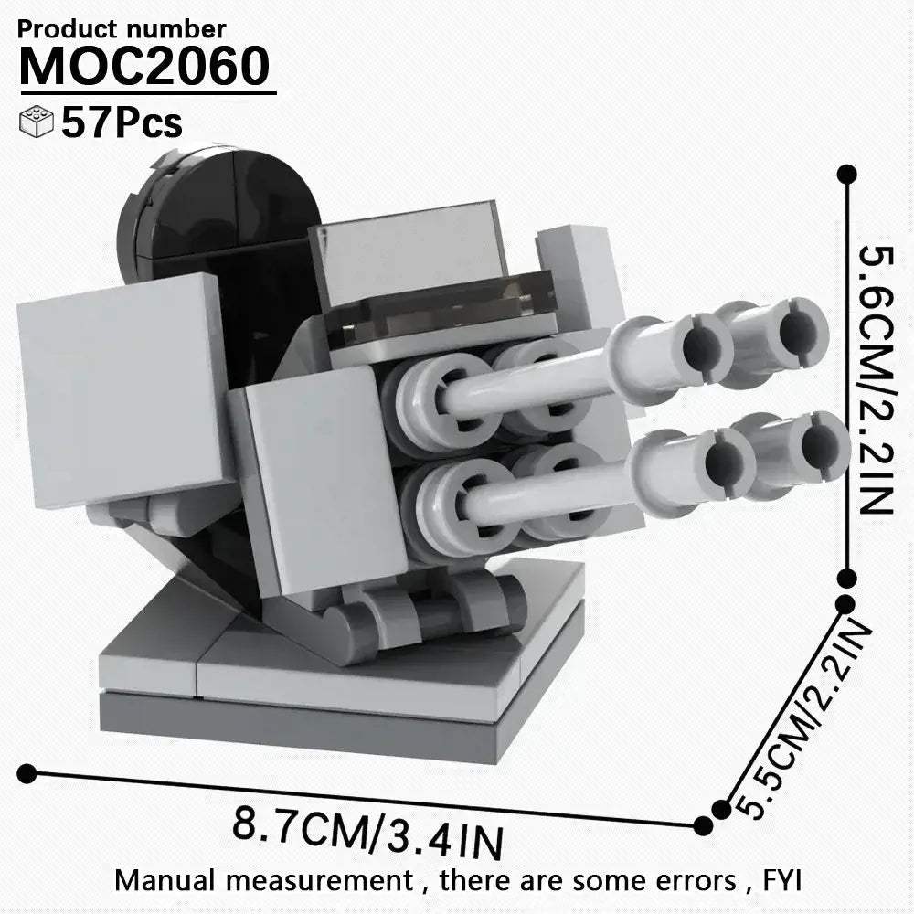 Space Wars Prop Cannon Building Blocks Set DIY Dioramas - ToylandEU