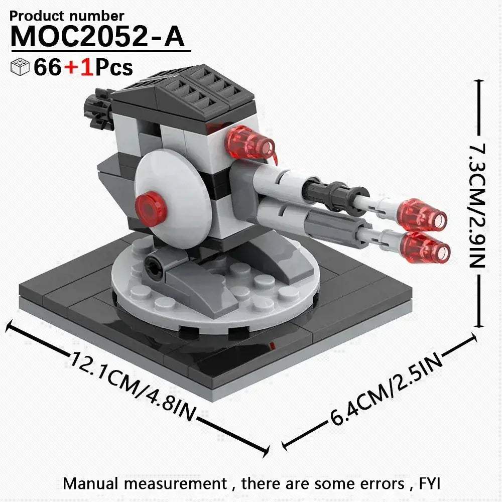 Space Wars Prop Cannon Building Blocks Set DIY Dioramas - ToylandEU