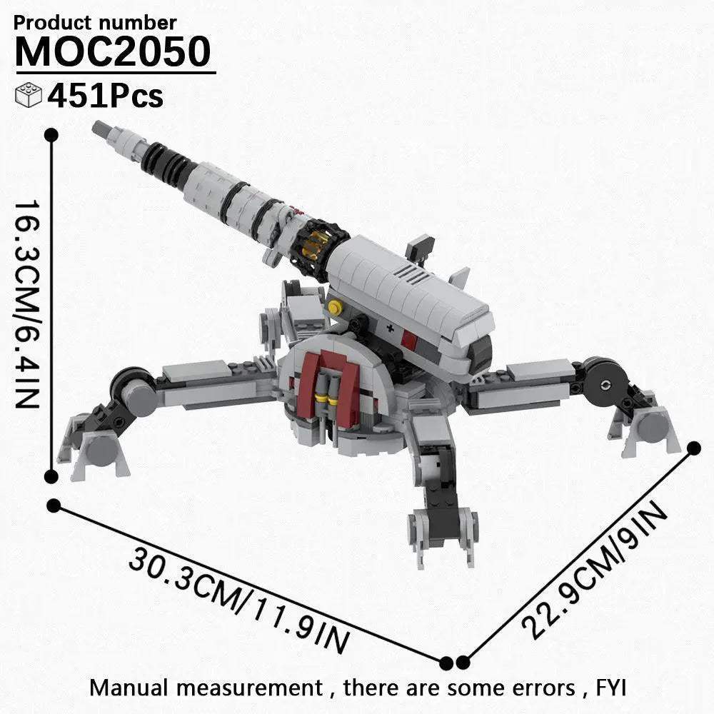 Space Wars Prop Cannon Building Blocks Set DIY Dioramas - ToylandEU