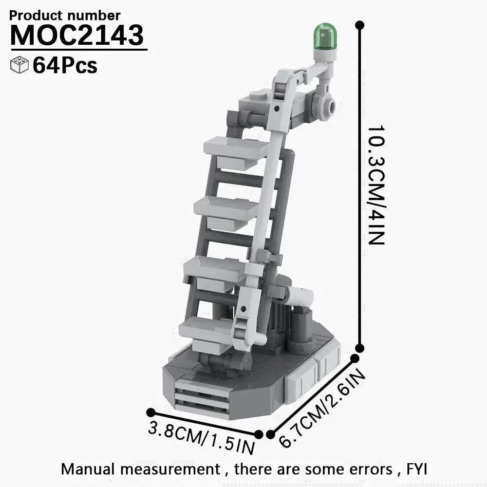 Space Wars Prop Cannon Building Blocks Set DIY Dioramas - ToylandEU