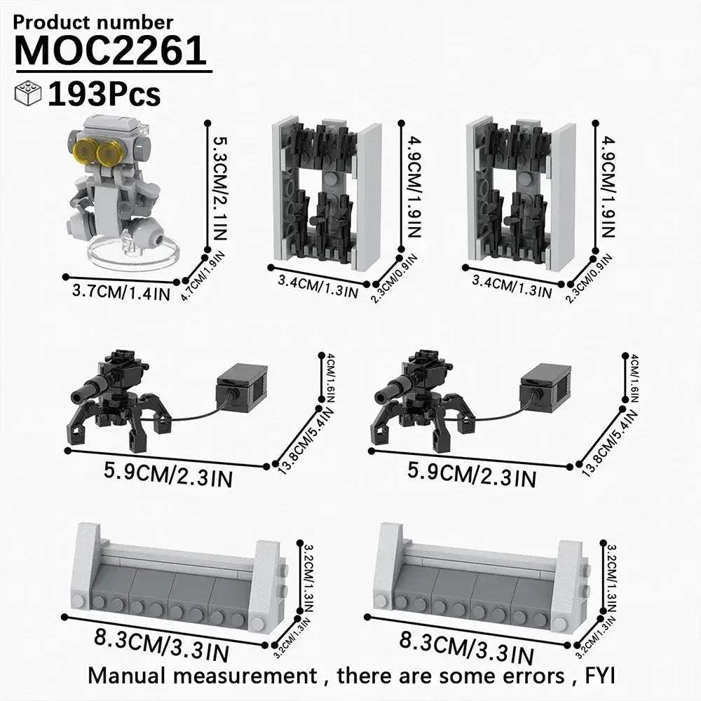 Space Wars Prop Cannon Building Blocks Set DIY Dioramas - ToylandEU