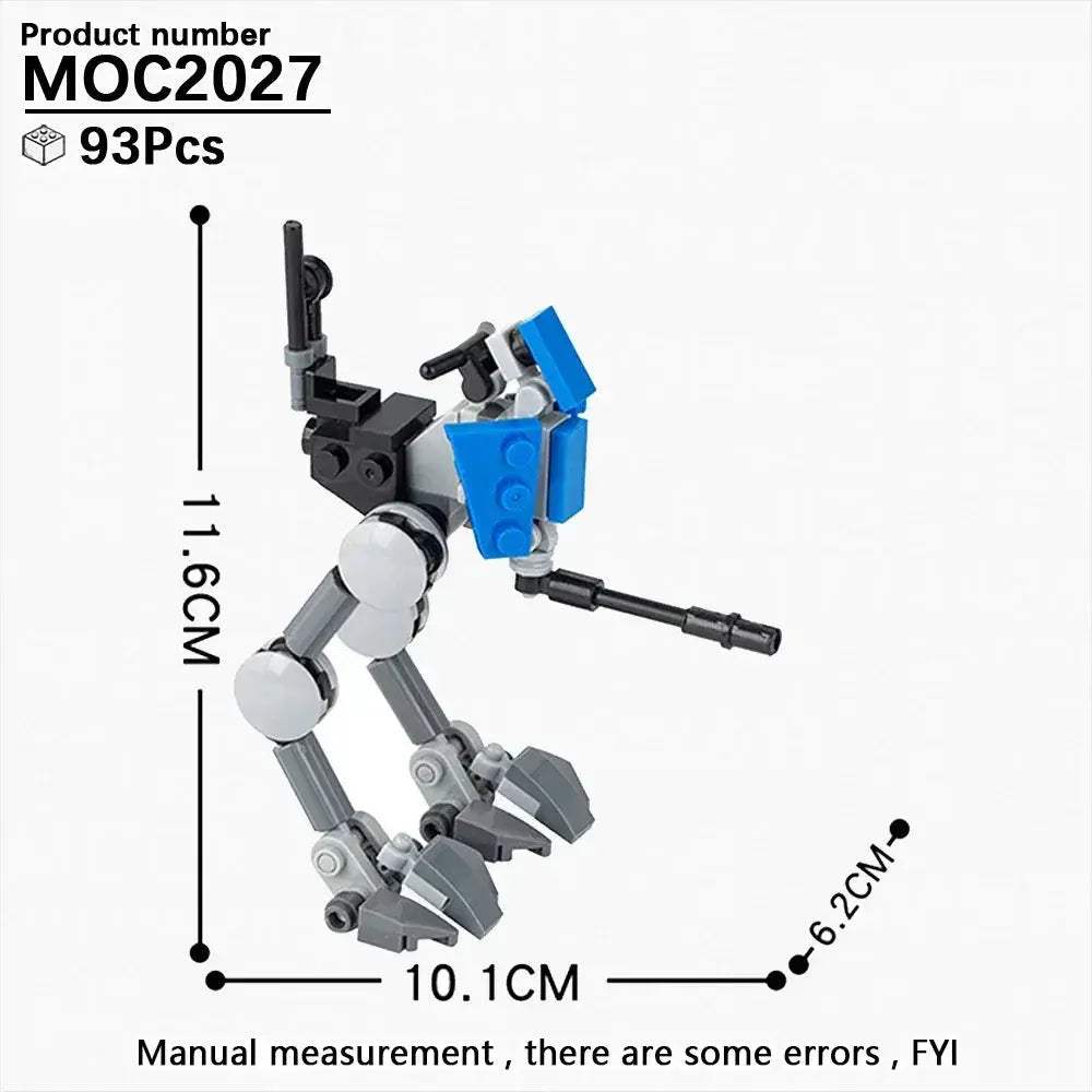 Space Wars Walking Machine Building Blocks Set Educational Toy - ToylandEU