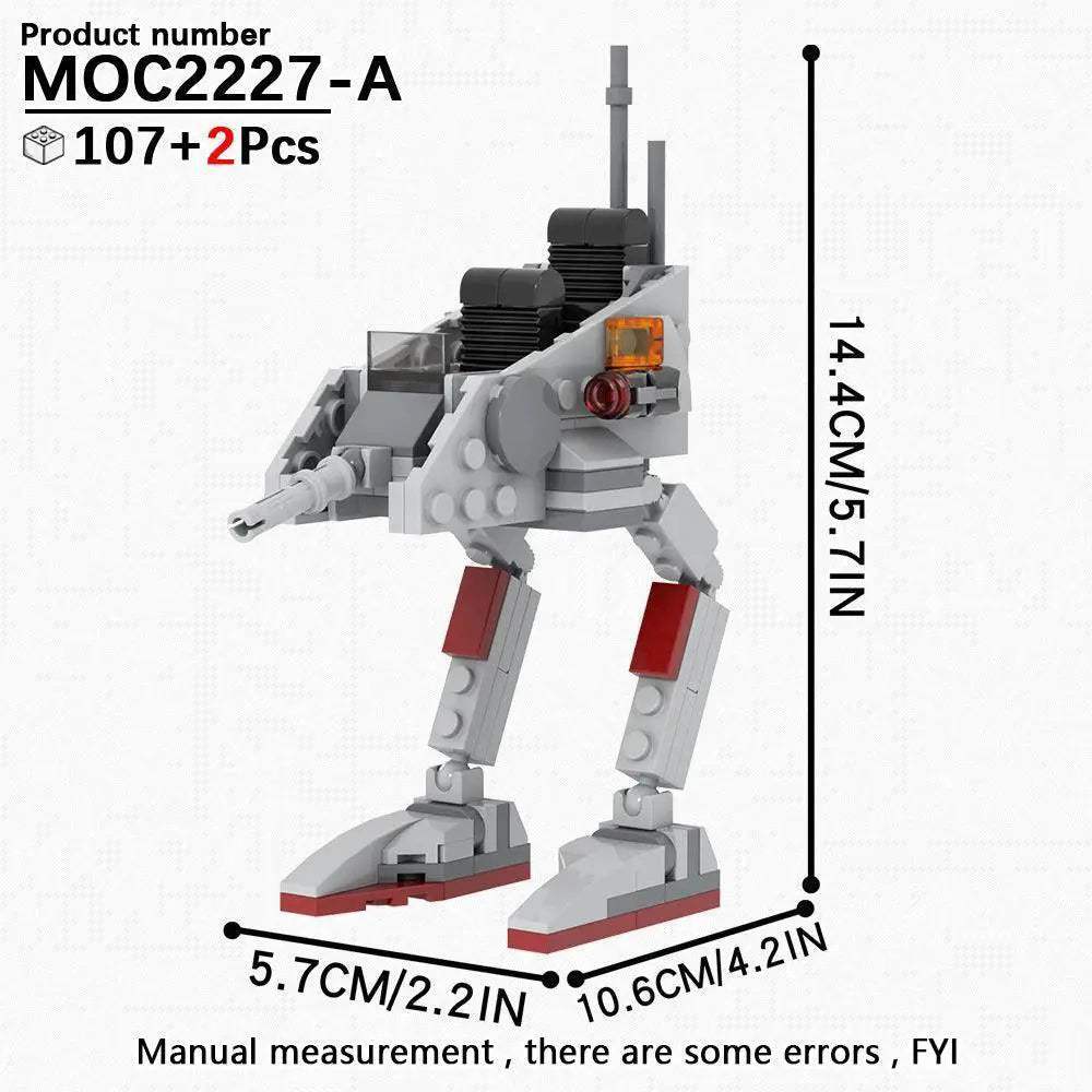 Space Wars Walking Machine Building Blocks Set Educational Toy - ToylandEU
