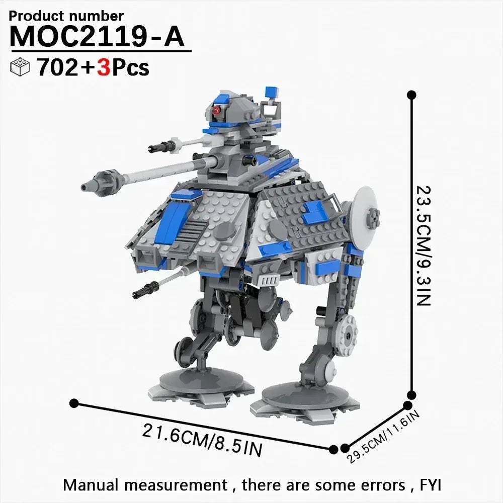 Space Wars Walking Machine Building Blocks Set Educational Toy - ToylandEU