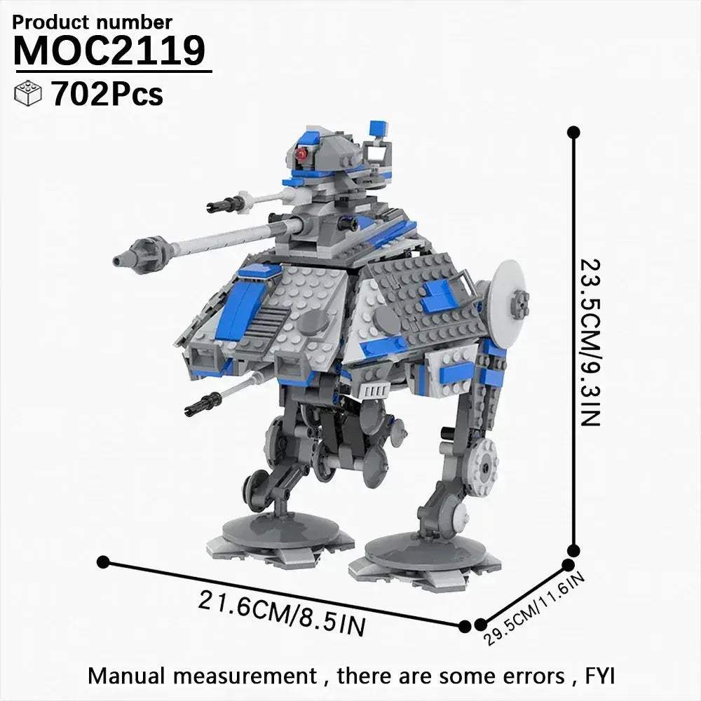 Space Wars Walking Machine Building Blocks Set Educational Toy - ToylandEU