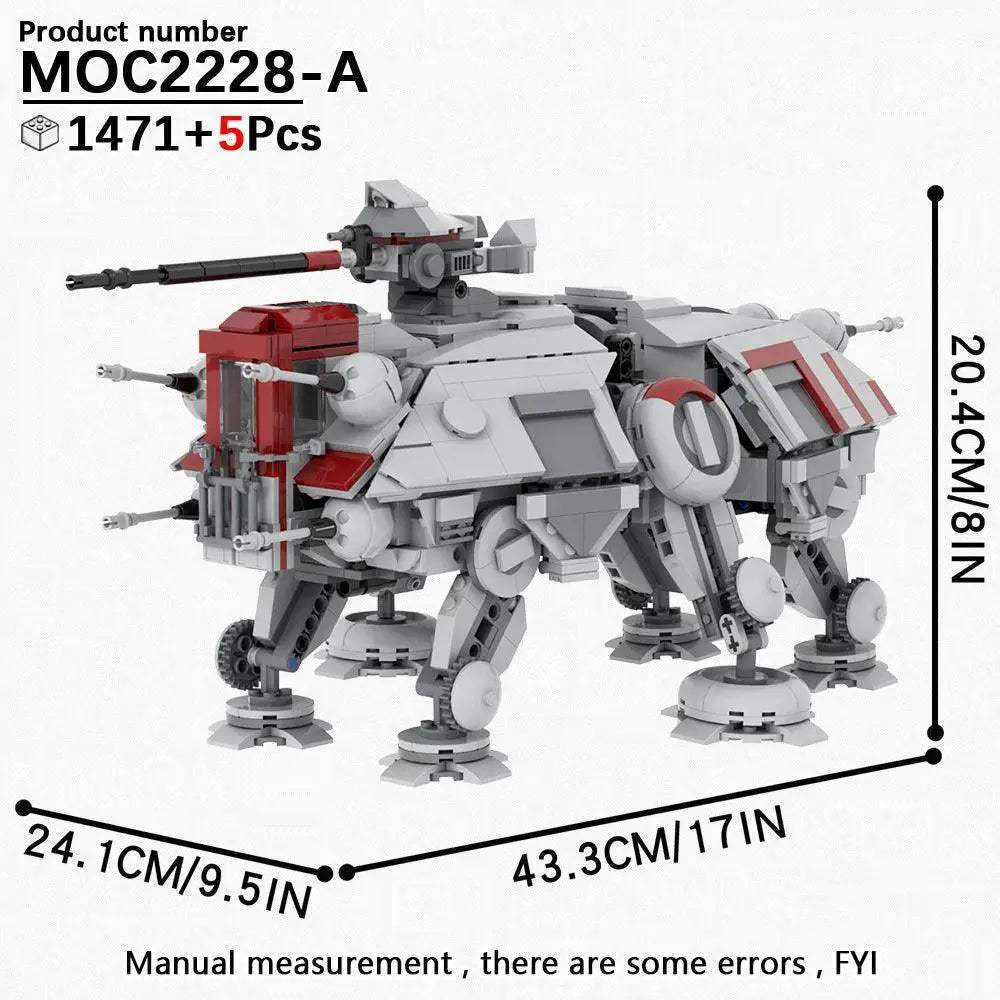 Space Wars Walking Machine Building Blocks Set Educational Toy - ToylandEU