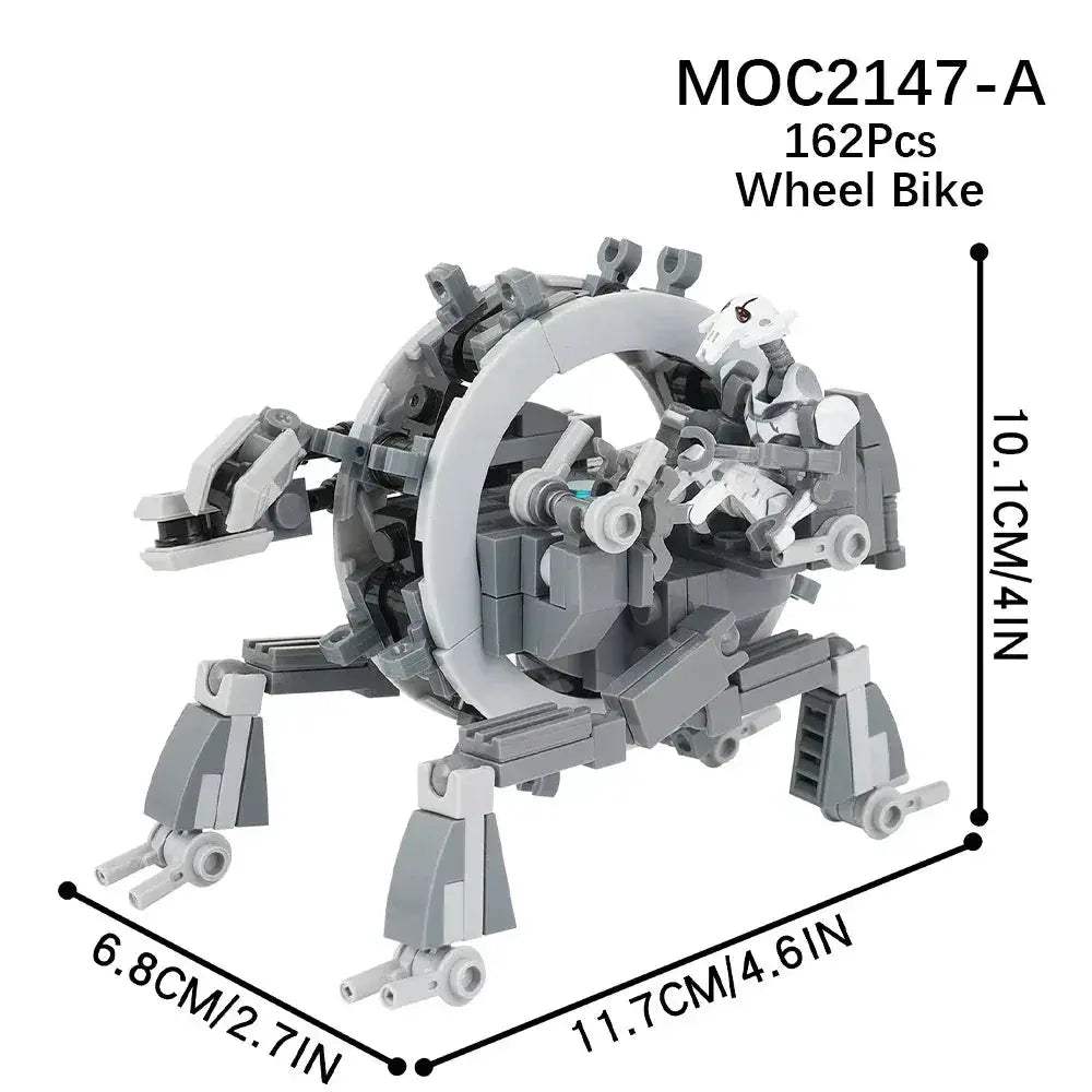 Space Wars Walking Machine Educational Building Blocks Set - ToylandEU