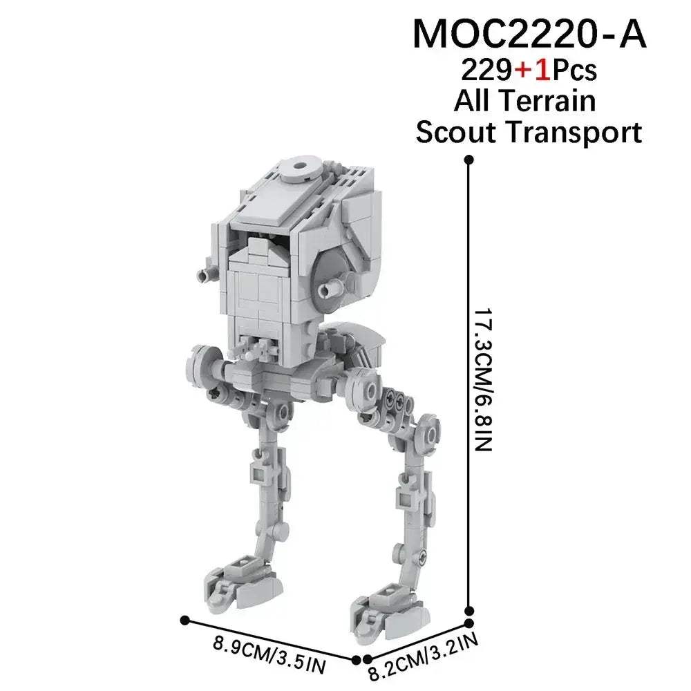 Space Wars Walking Machine Educational Building Blocks Set - ToylandEU