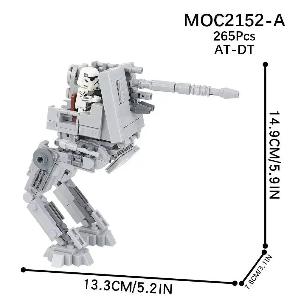 Space Wars Walking Machine Educational Building Blocks Set - ToylandEU