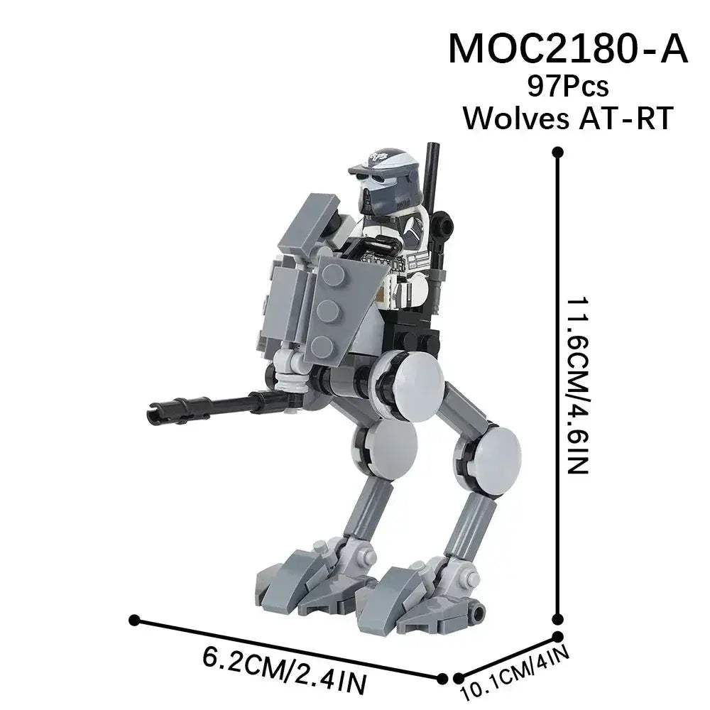 Space Wars Walking Machine Educational Building Blocks Set - ToylandEU