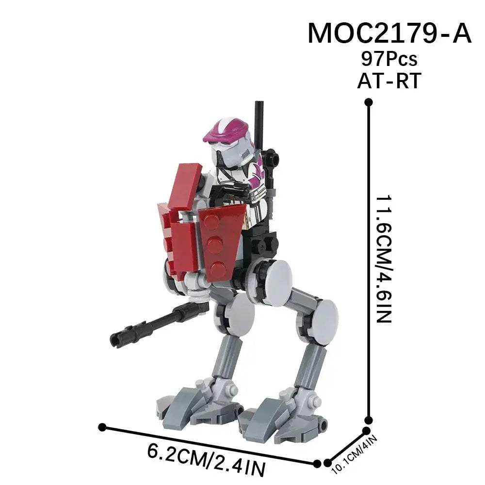 Space Wars Walking Machine Educational Building Blocks Set - ToylandEU