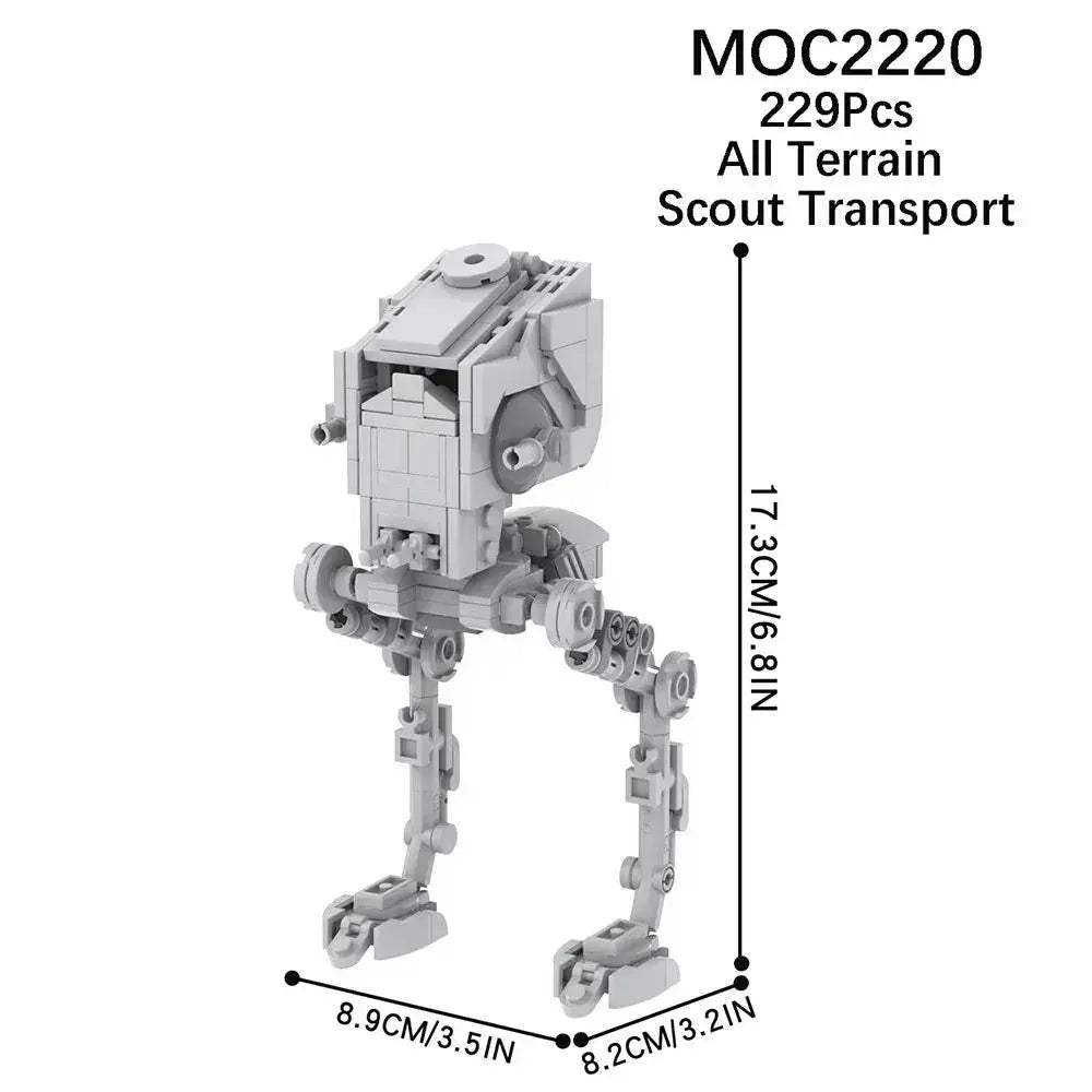 Space Wars Walking Machine Educational Building Blocks Set - ToylandEU