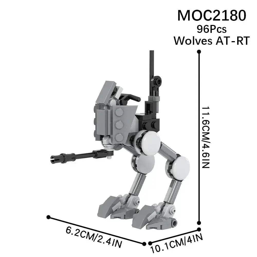 Space Wars Walking Machine Educational Building Blocks Set - ToylandEU