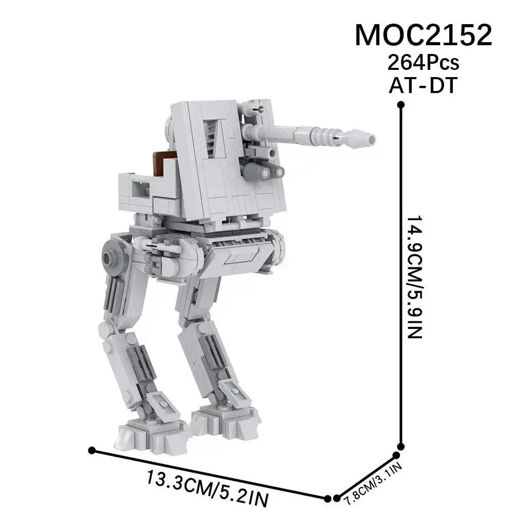 Space Wars Walking Machine Educational Building Blocks Set - ToylandEU