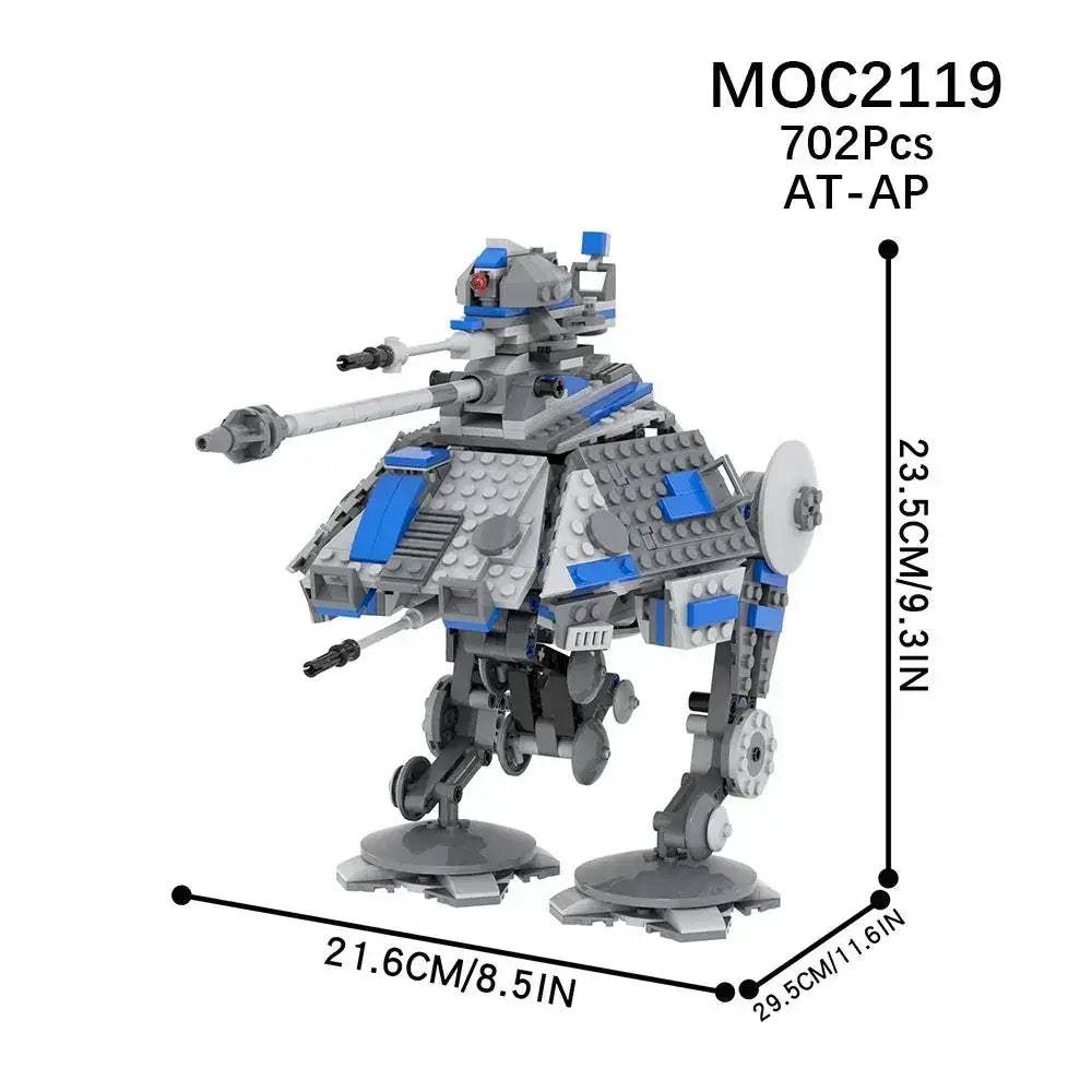 Space Wars Walking Machine Educational Building Blocks Set - ToylandEU