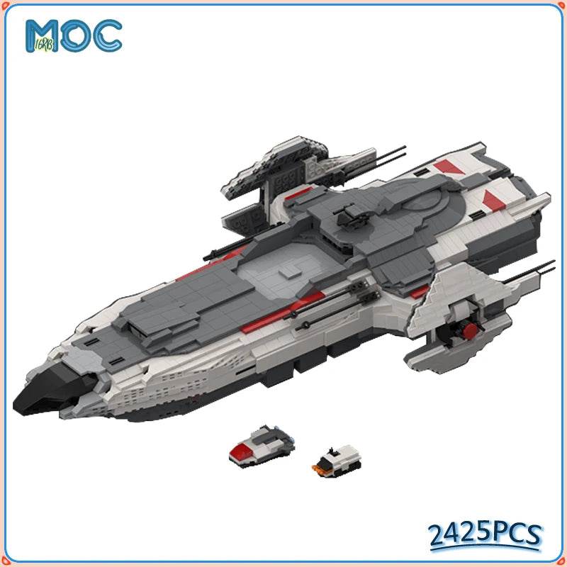 MOC Spaceship Model Carrack Expedition Ship 2425PCS Building Bricks MOC - ToylandEU