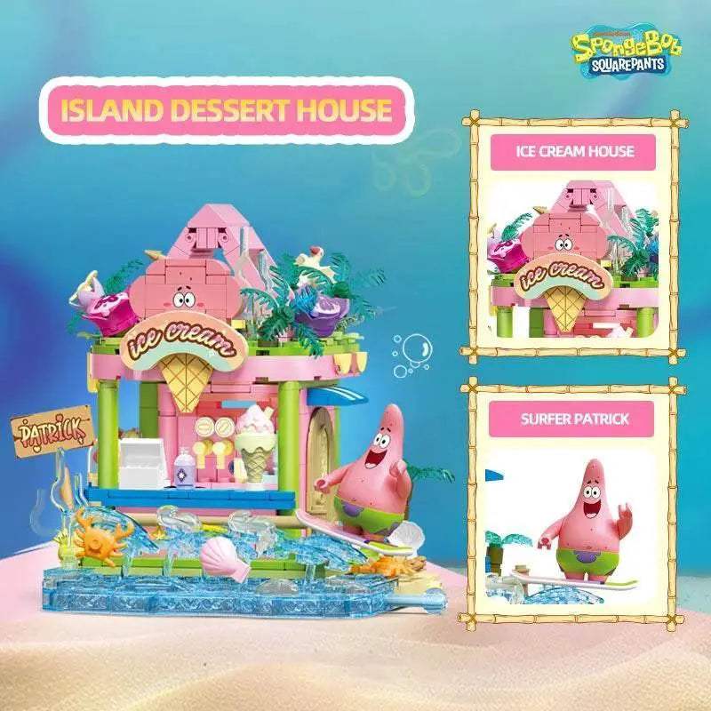 SpongeBob Series Building Blocks Patrick Star Dessert House Set - ToylandEU