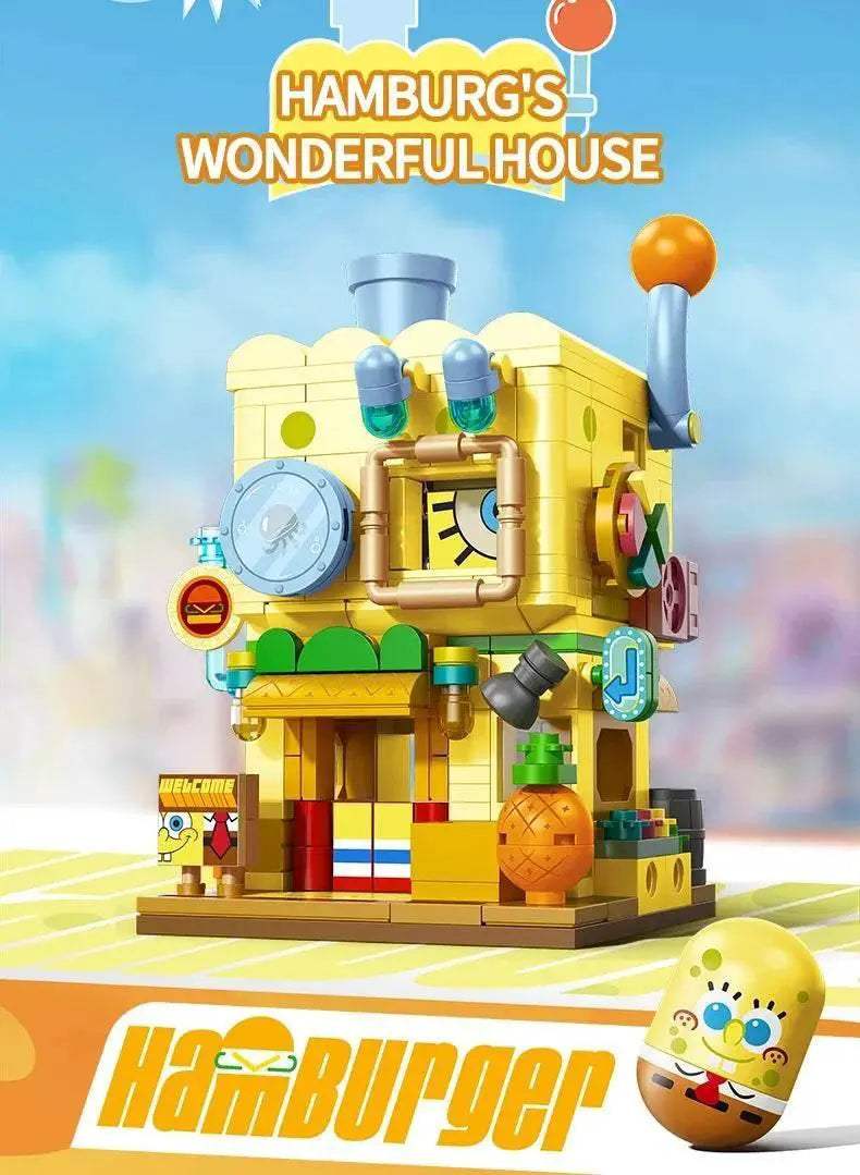 SpongeBob SquarePants Building Blocks Double Layer Set Kid Toys - ToylandEU