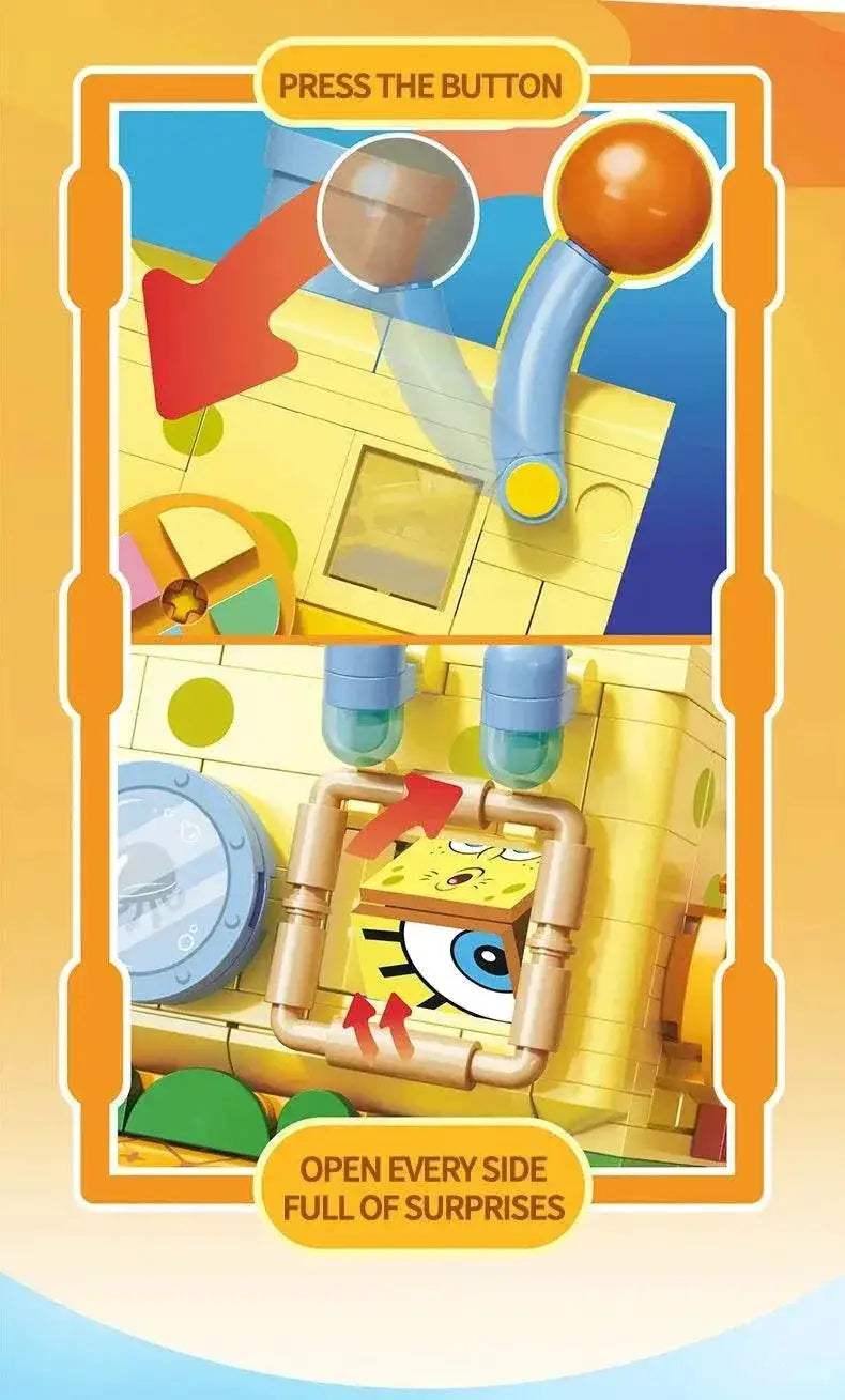 SpongeBob SquarePants Building Blocks Double Layer Set Kid Toys - ToylandEU
