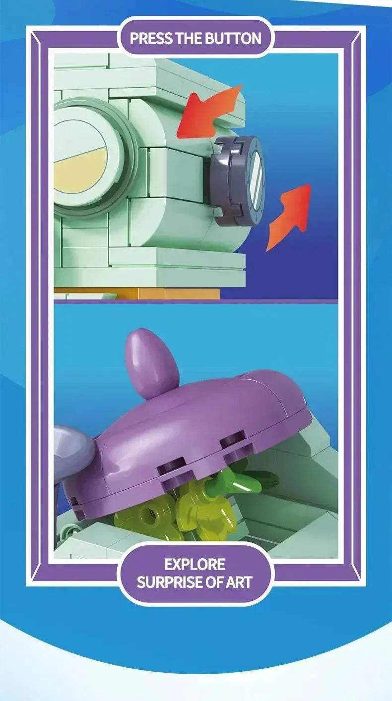 SpongeBob SquarePants Building Blocks Double Layer Set Kid Toys - ToylandEU