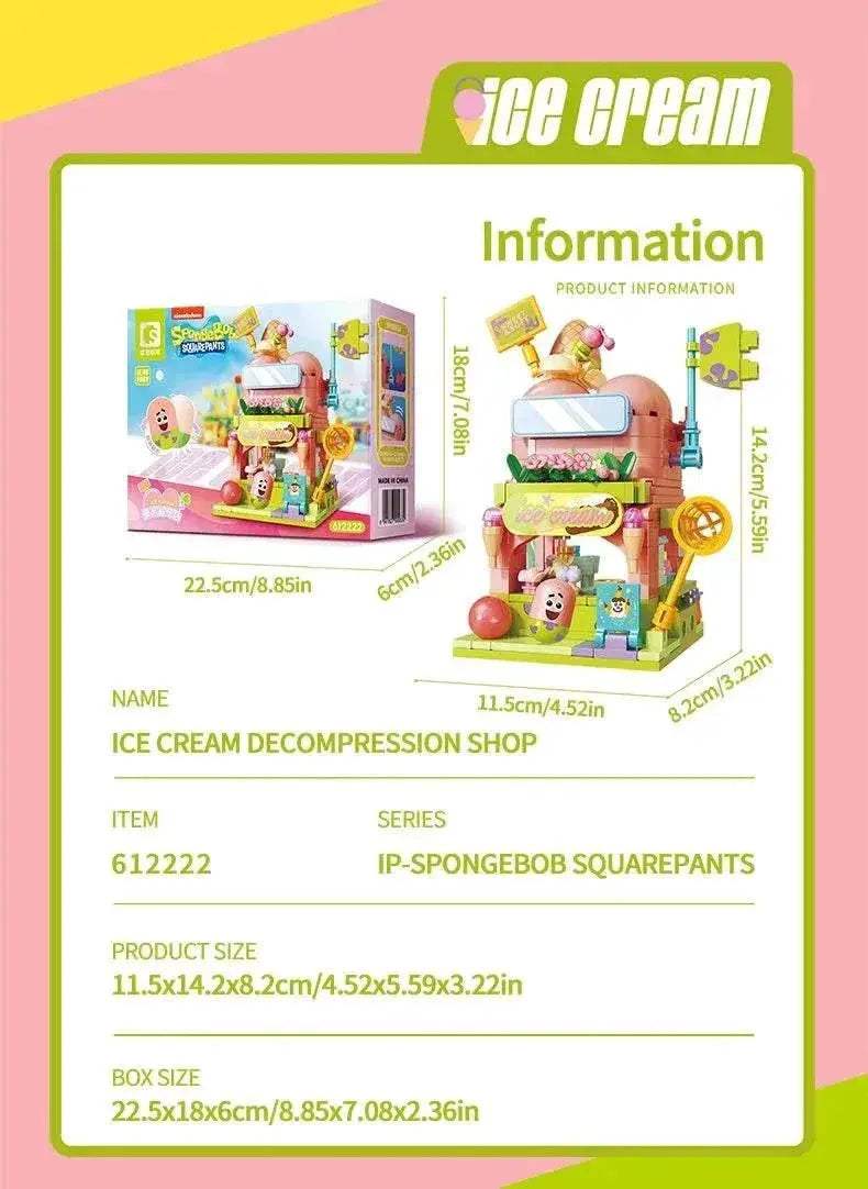 SpongeBob SquarePants Building Blocks Double Layer Set Kid Toys - ToylandEU