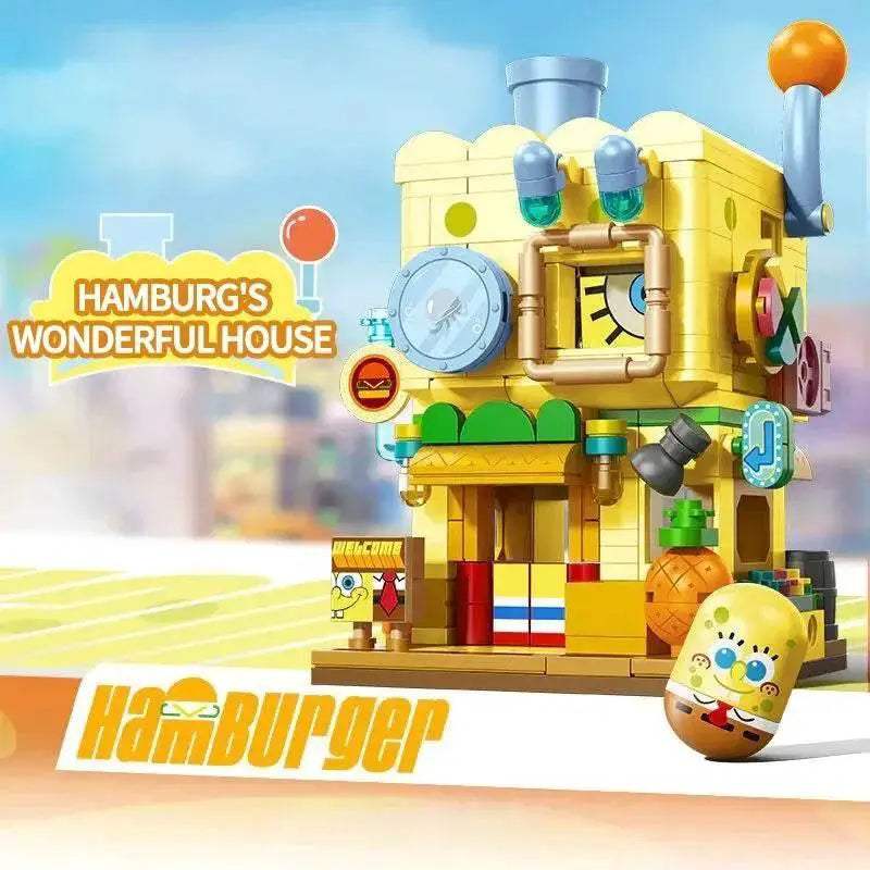 SpongeBob SquarePants Building Blocks Double Layer Set Kid Toys - ToylandEU
