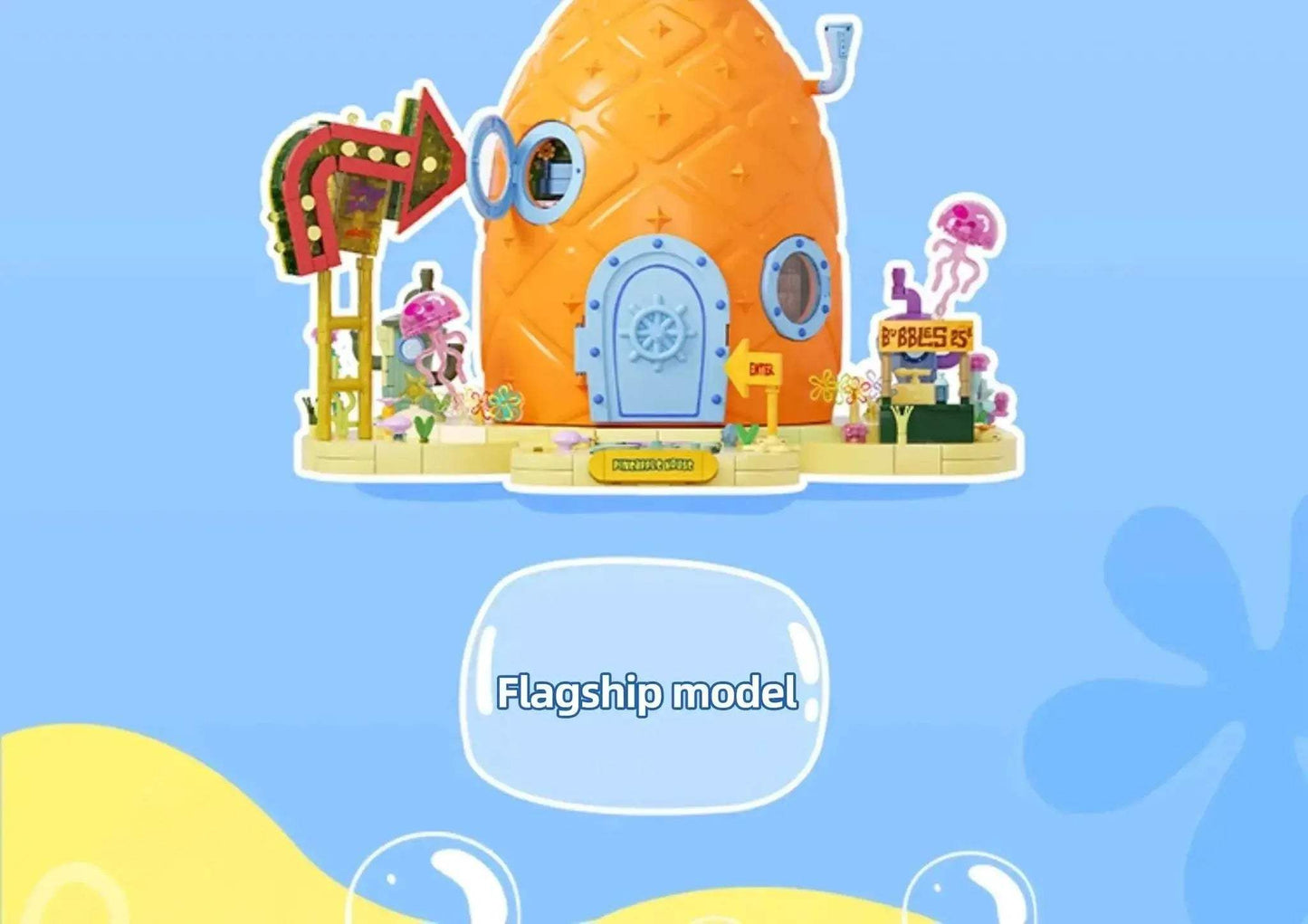 SpongeBob SquarePants Building Blocks Pineapple House Set - ToylandEU