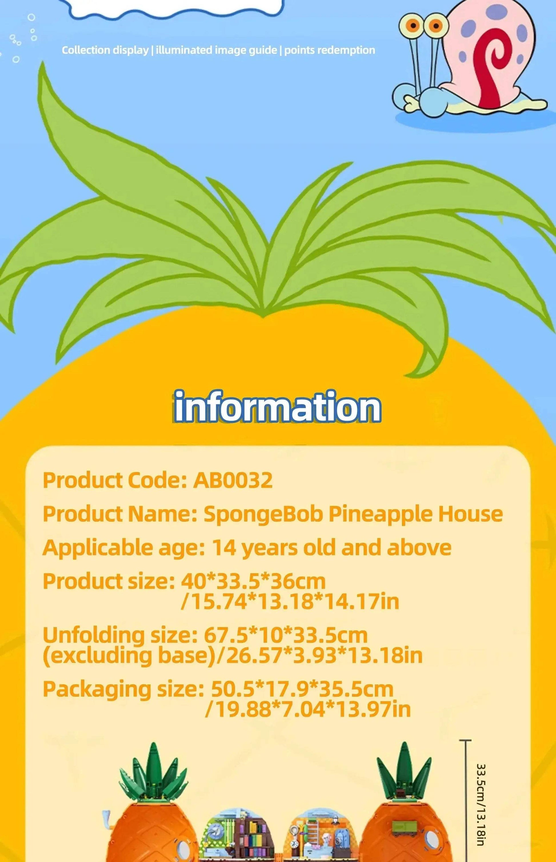 SpongeBob SquarePants Building Blocks Pineapple House Set - ToylandEU