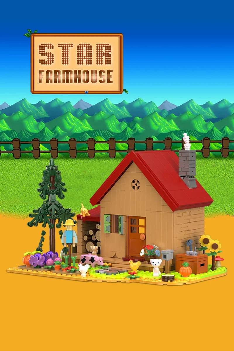 MOC Stardew Valley Farmhouse Model Building Blocks Gift - ToylandEU