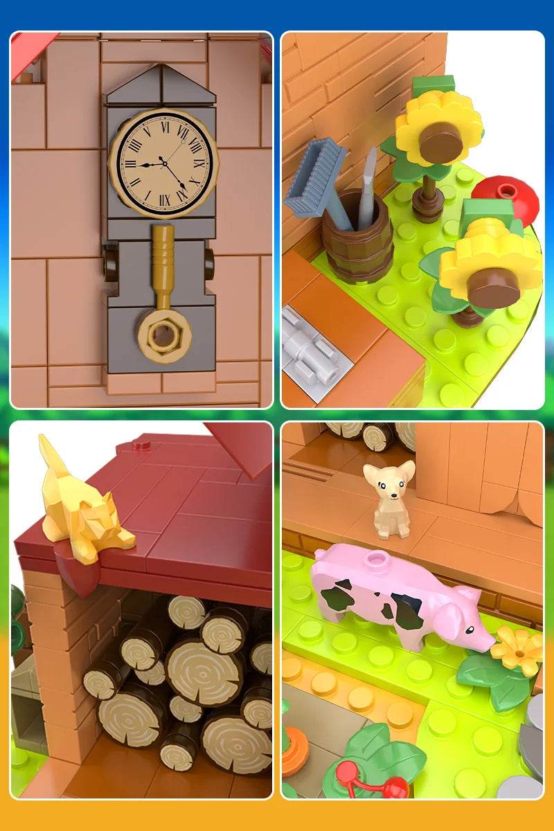 MOC Stardew Valley Farmhouse Model Building Blocks Gift - ToylandEU