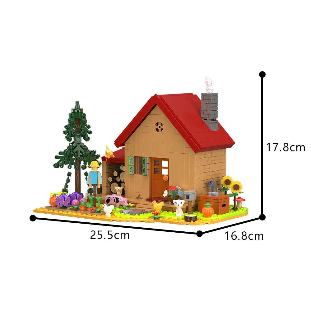 MOC Stardew Valley Farmhouse Model Building Blocks Gift - ToylandEU