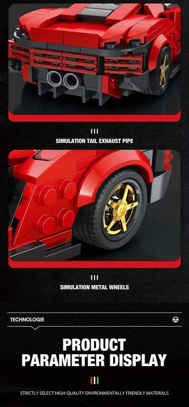 Super Sport Car Building Blocks City Speed Champion Vehicle Model - ToylandEU
