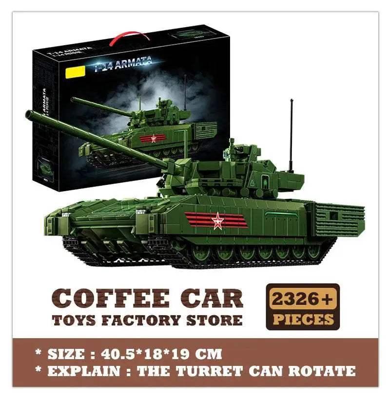 T-14 Main Battle Tank Building Blocks Children Toys MOC Bricks - ToylandEU