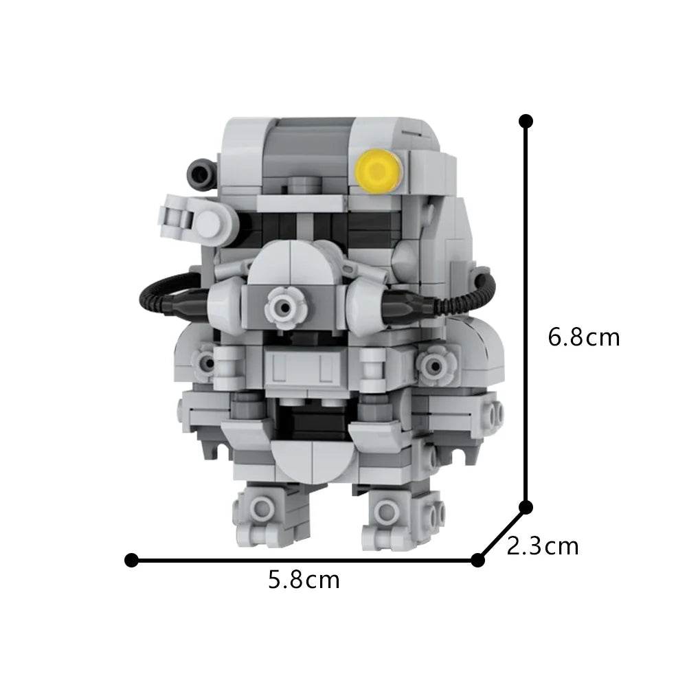 MOC T-60 Power Armor Brickheadz Doll Building Blocks Gift Building Bricks MOC - ToylandEU