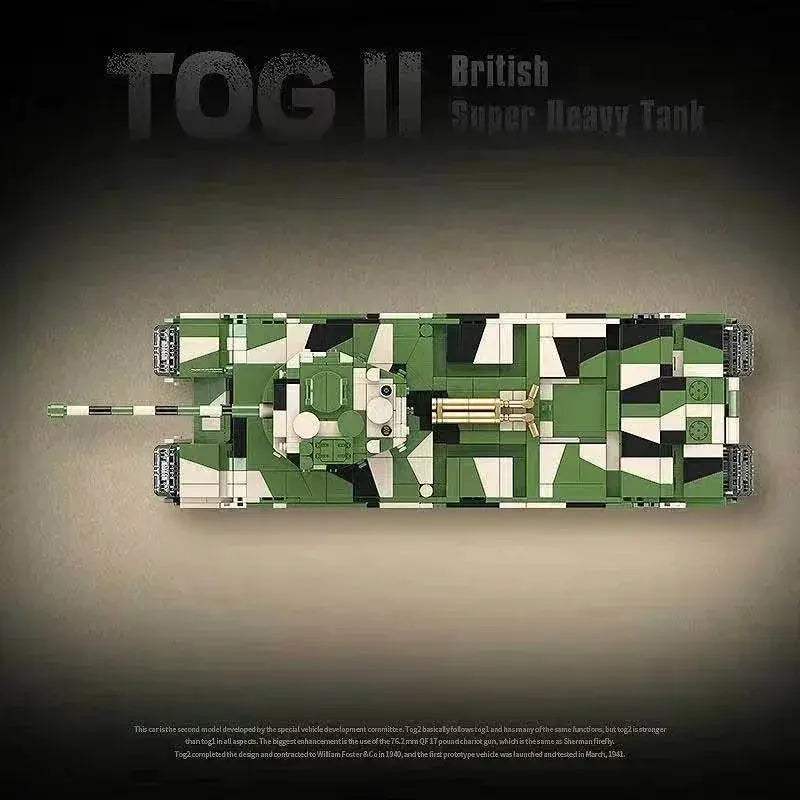 MOC TOG II Heavy Tank Building Blocks Kit Realistic Detail - ToylandEU