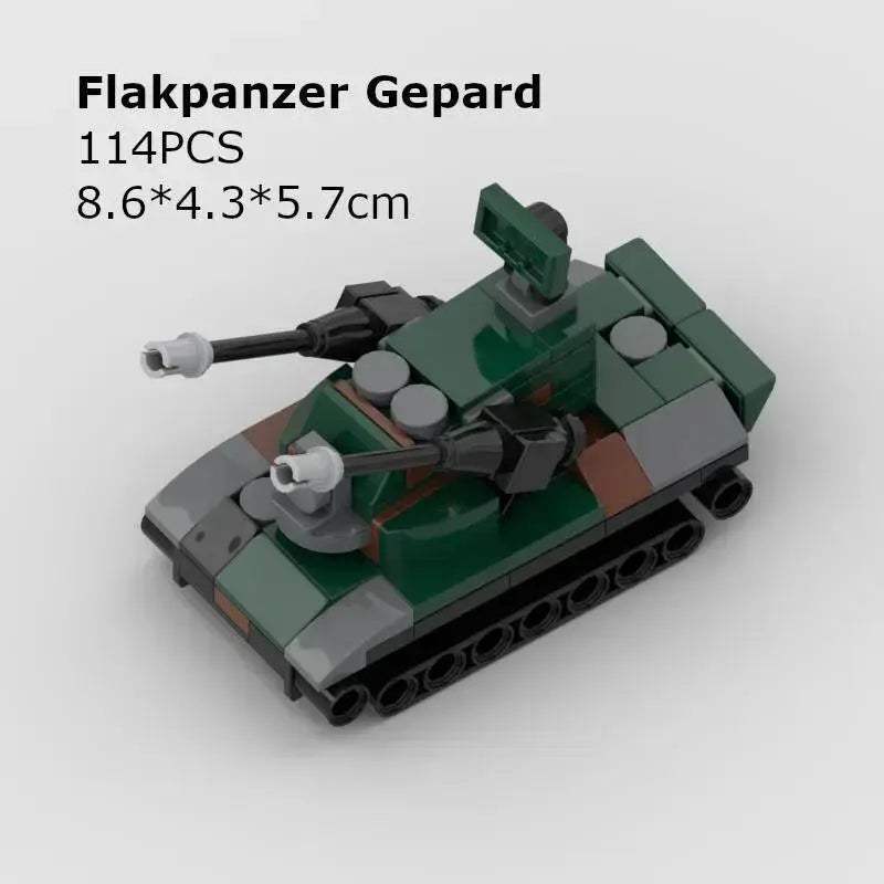 MOC Tank Model Building Blocks Educational Military Desktop Ornament - ToylandEU