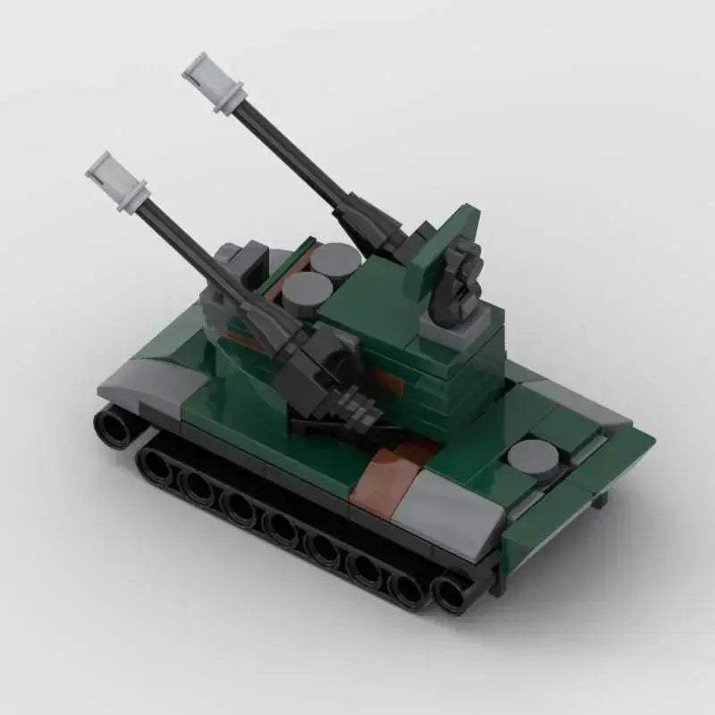 MOC Tank Model Building Blocks Educational Military Desktop Ornament - ToylandEU