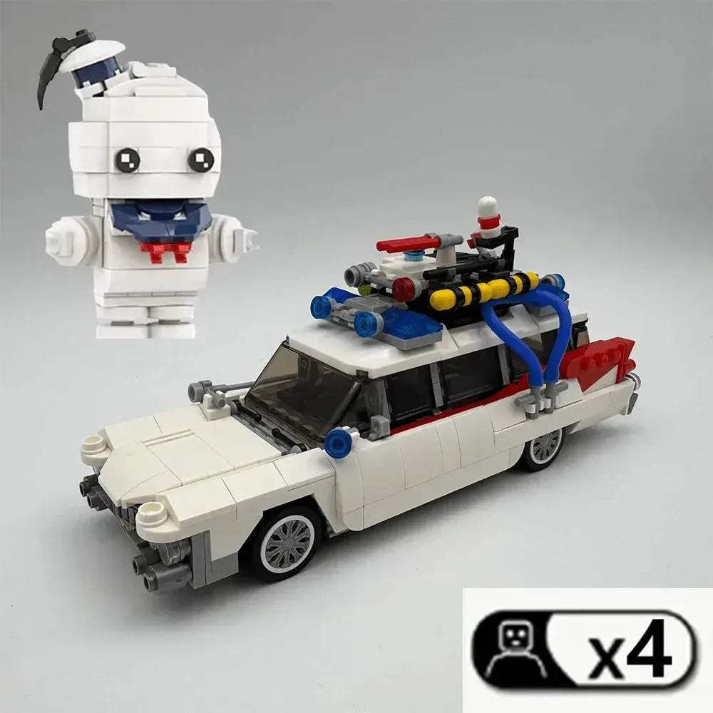 Technical Cars City Ghostbusters Ecto-1 Model Building Blocks - ToylandEU