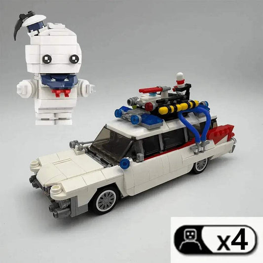 Technical Cars City Ghostbusters Ecto-1 Model Building Blocks - ToylandEU
