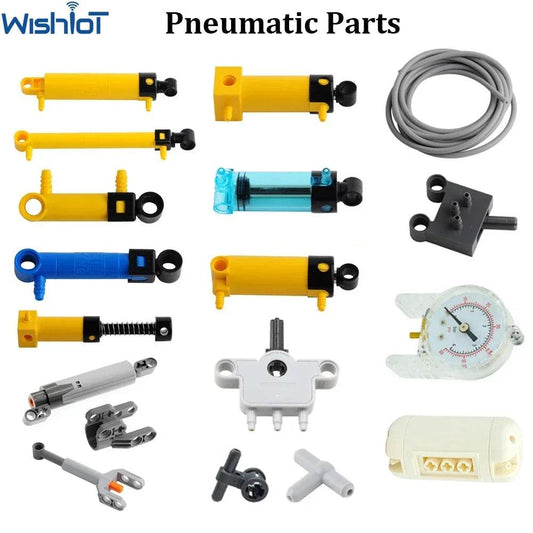 MOC Technical Hose Air Pump Tank Push Rod Putter Switch Piston Compatible With Legoeds Pneumatic Parts - ToylandEU