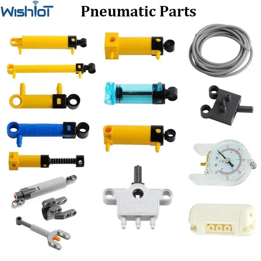 MOC Technical Hose Air Pump Tank Push Rod Putter Switch Piston Compatible With Legoeds Pneumatic Parts - ToylandEU