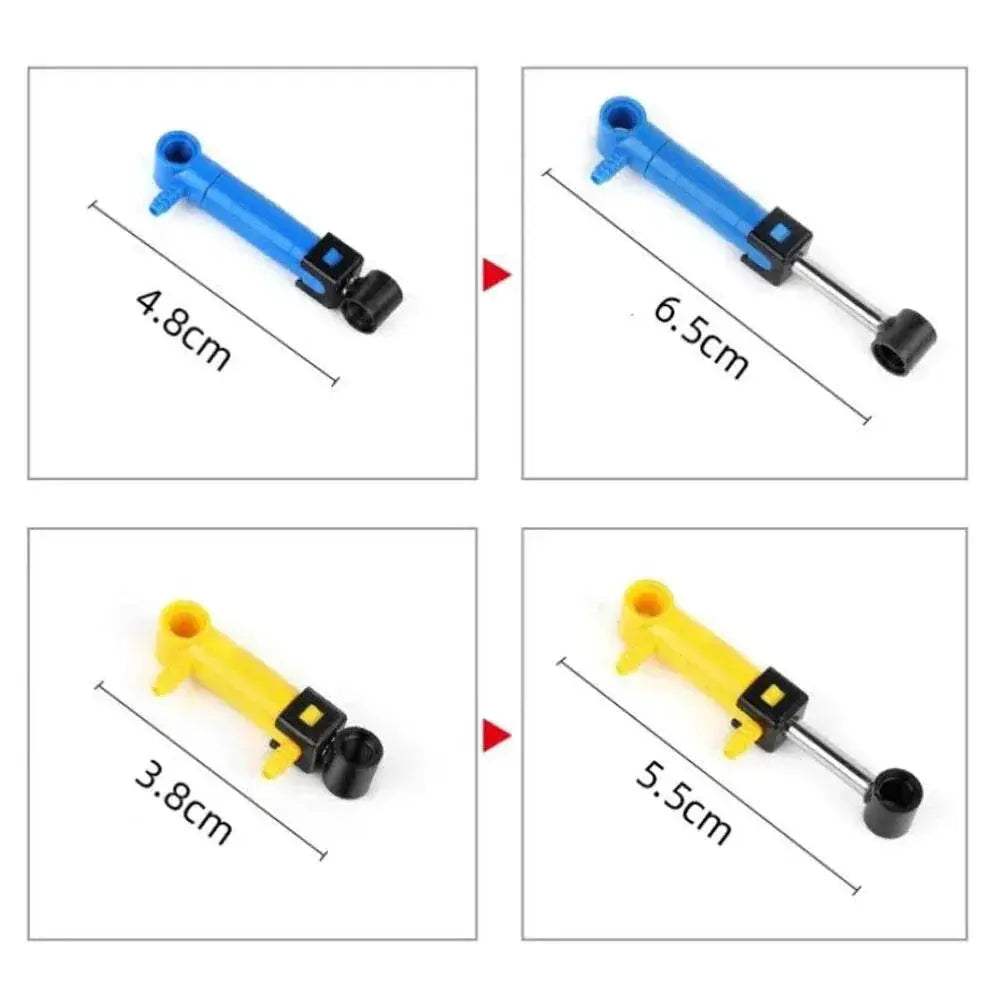 MOC Technical Hose Air Pump Tank Push Rod Putter Switch Piston Compatible With Legoeds Pneumatic Parts - ToylandEU