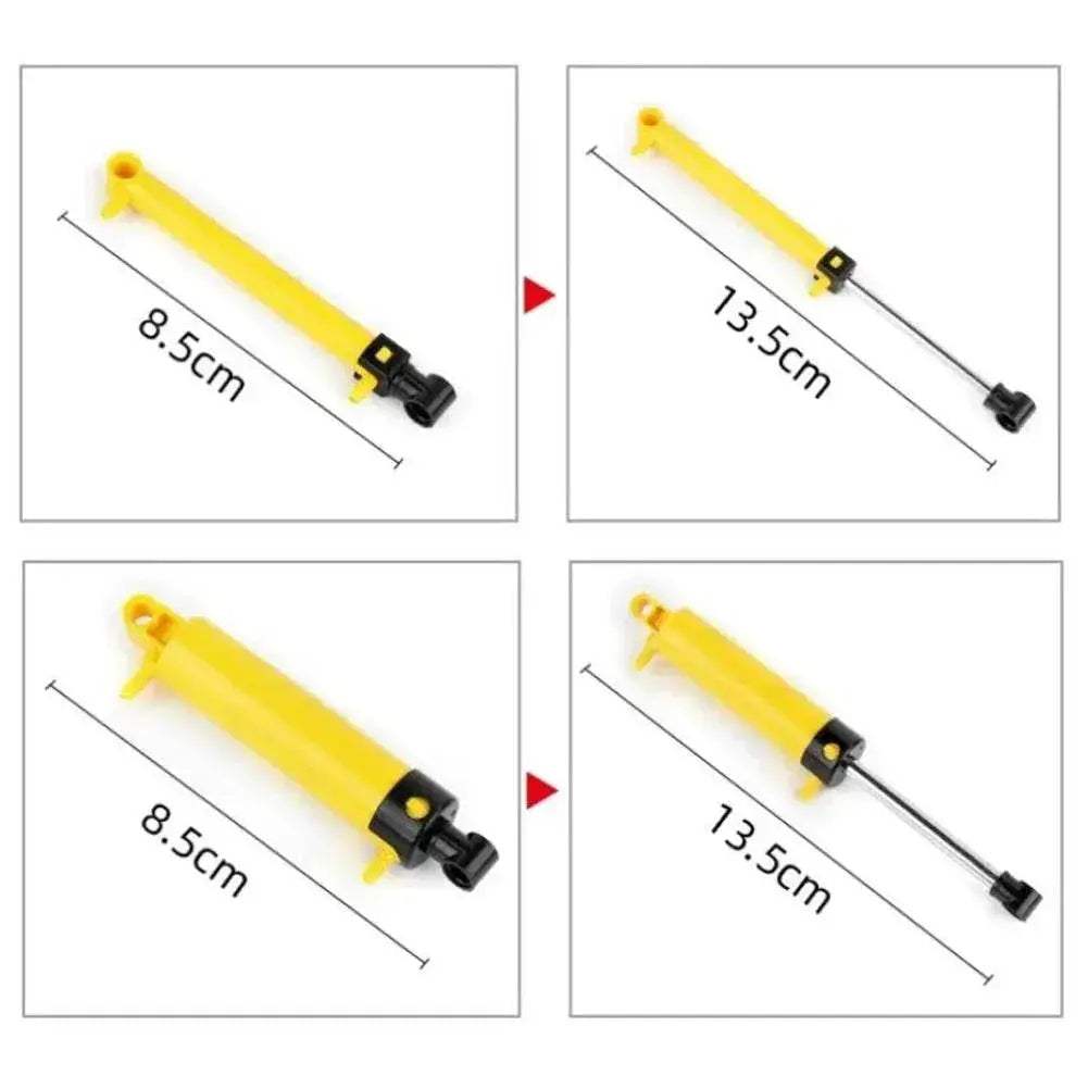 MOC Technical Hose Air Pump Tank Push Rod Putter Switch Piston Compatible With Legoeds Pneumatic Parts - ToylandEU