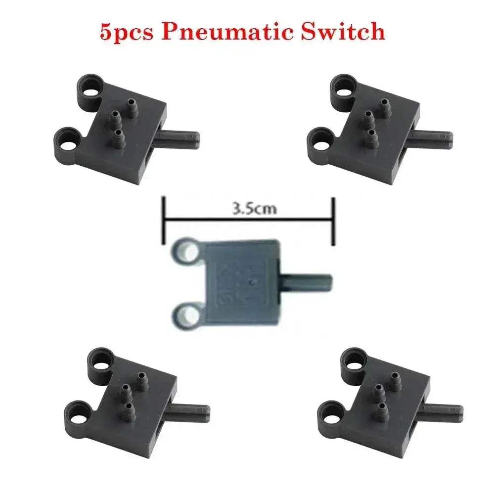 MOC Technical Hose Air Pump Tank Push Rod Putter Switch Piston Compatible With Legoeds Pneumatic Parts - ToylandEU
