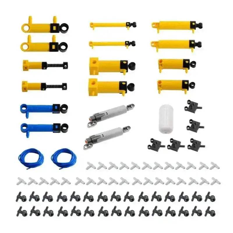 MOC Technical Hose Air Pump Tank Push Rod Putter Switch Piston Compatible With Legoeds Pneumatic Parts - ToylandEU