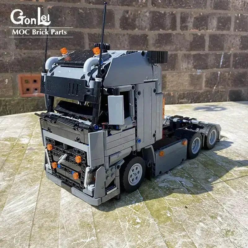  MOC Technical Truck Engineering Container FH Tractor Unit Building Blocks 4x2 6x4 Trailer Unit Tower Head Car Model Bricks Toy Gifts -  ToylandEU™