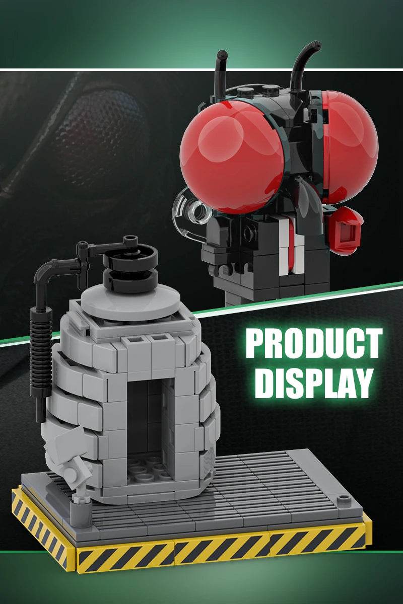 MOC The Fly Model Building Blocks Horror Sci-Fi Gift Set Building Bricks MOC - ToylandEU