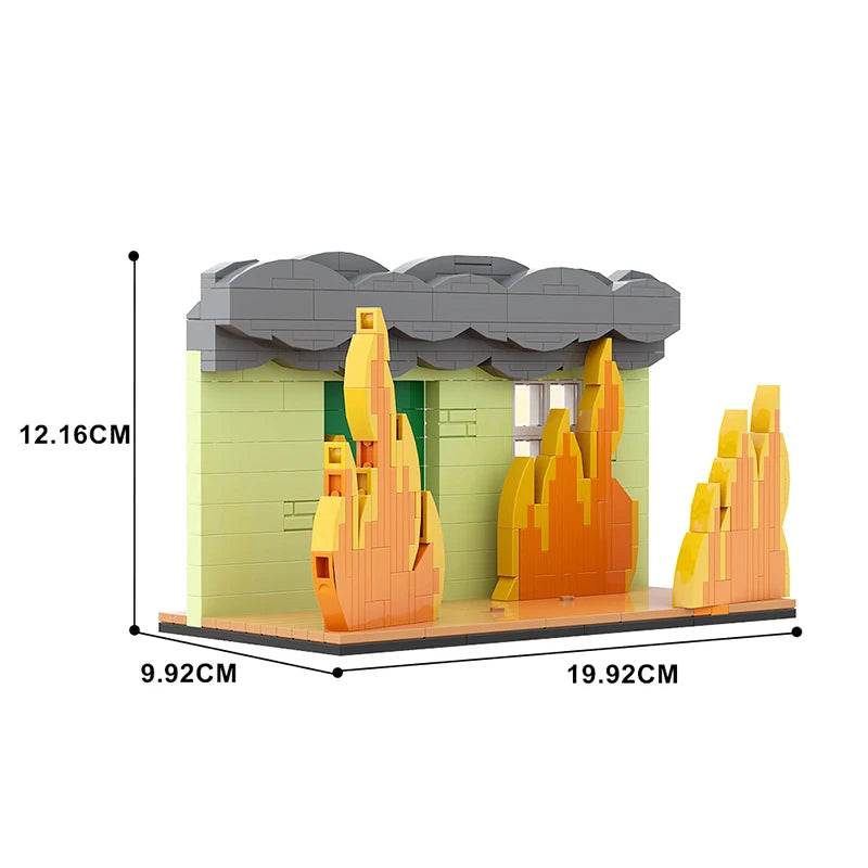 MOC This Is Fine Dog Building Block Soft Doll Educational Gift Building Bricks MOC - ToylandEU